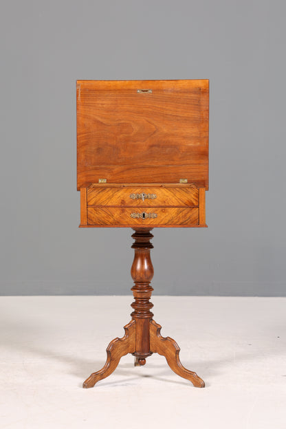 Traumhafter Gründerzeit Beistelltisch Louis Philippe Nähtisch Antik Ablagetisch um 1880