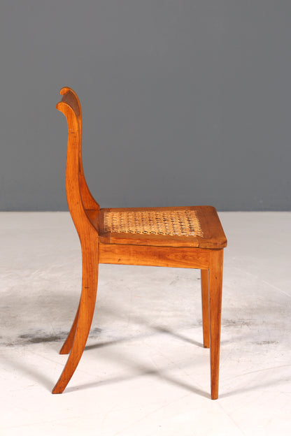 E851 Finish Traumhafter Biedermeier Stuhl Antik Sekretär Armlehnstuhl echt Holz Küchenstuhl