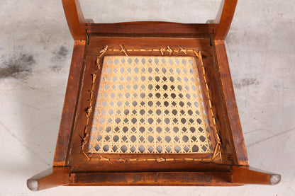 E851 Finish Traumhafter Biedermeier Stuhl Antik Sekretär Armlehnstuhl echt Holz Küchenstuhl