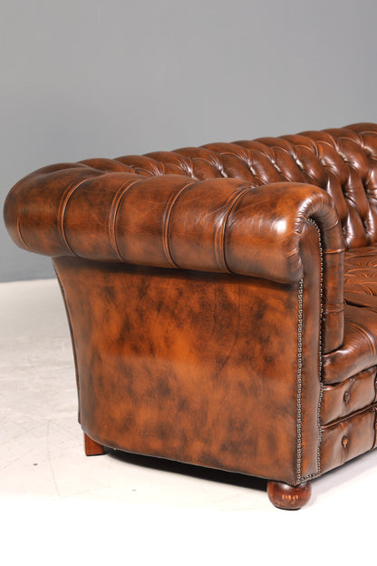 Wunderschönes Original Chesterfield Sofa 3- Sitzer echt Leder Couch Englisch
