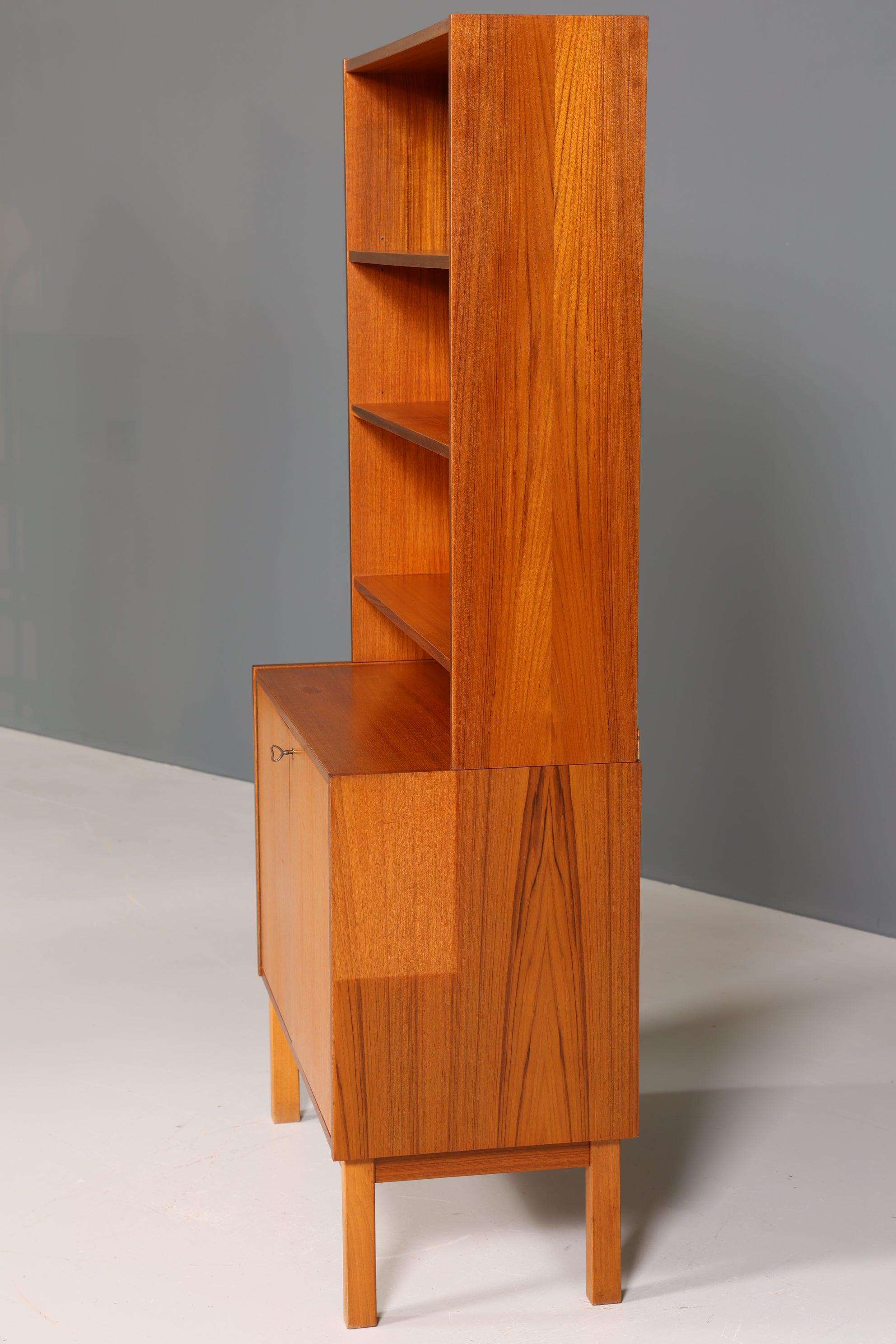 Wunderschönes Mid Century Regal Vintage Schrank Retro Bücherregal Bücherschrank 60s