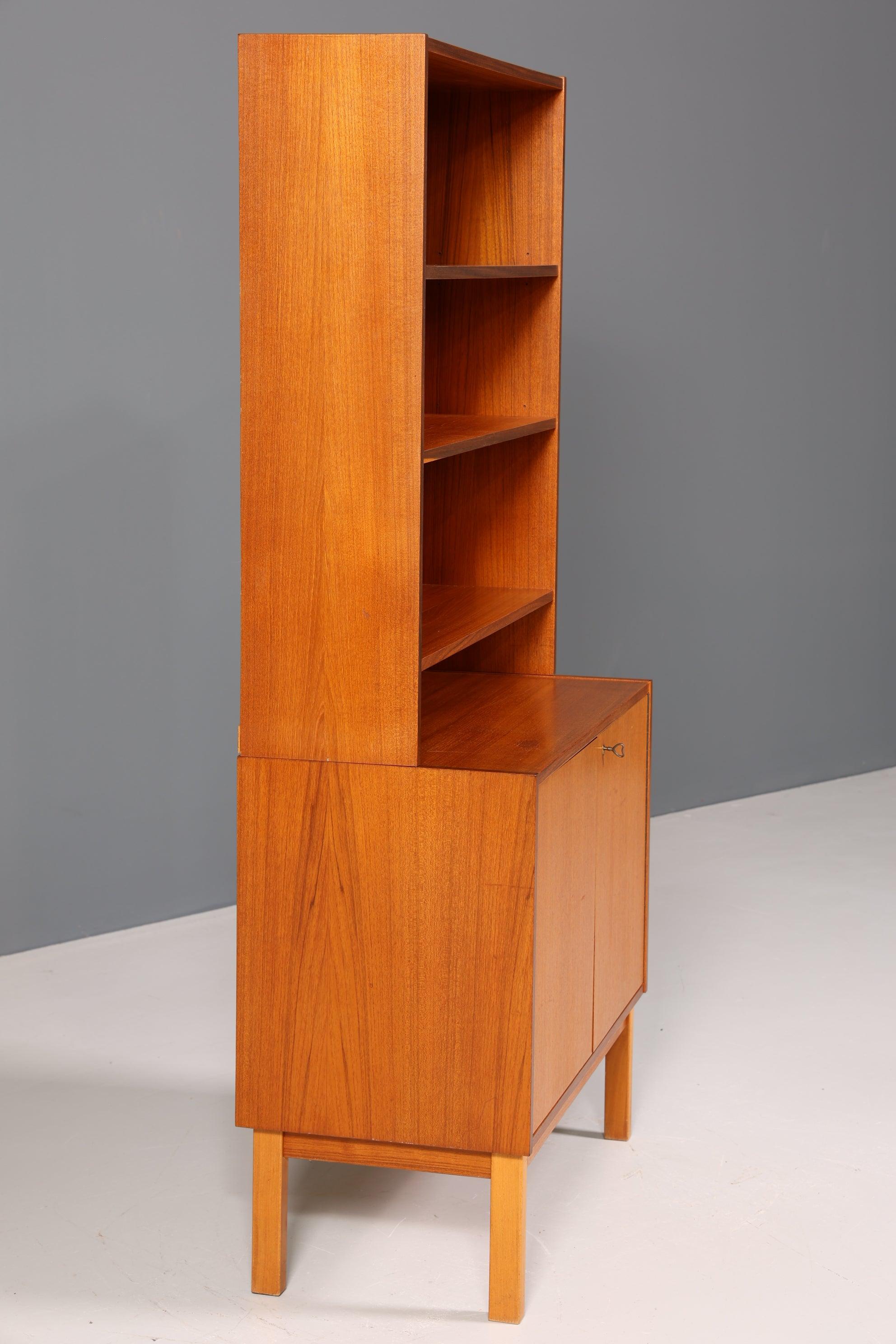 Wunderschönes Mid Century Regal Vintage Schrank Retro Bücherregal Bücherschrank 60s
