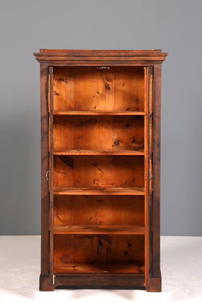 Traumhafte Jugendstil Vitrine Antike Holz Bücherschrank Eiche Antik Schrank Geschirrschrank