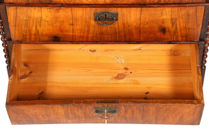 Stilvolle Biedermeier Kommode Louis Philippe Antik Schubladen Kommode Wäschekommode