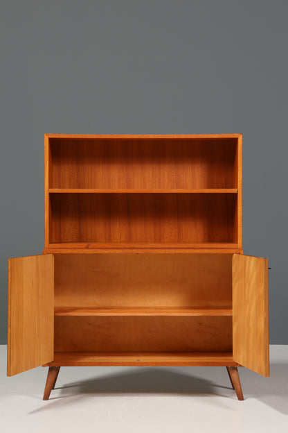Simple Mid Century Cabinet Danish Design Cabinet Retro 60s Shelf Bookcase