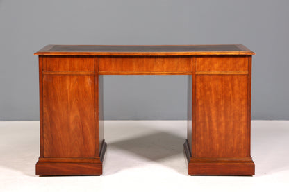 Wunderschöner Englischer Schreibtisch echt Lederauflage Bürotisch Antik Stil Office Desk