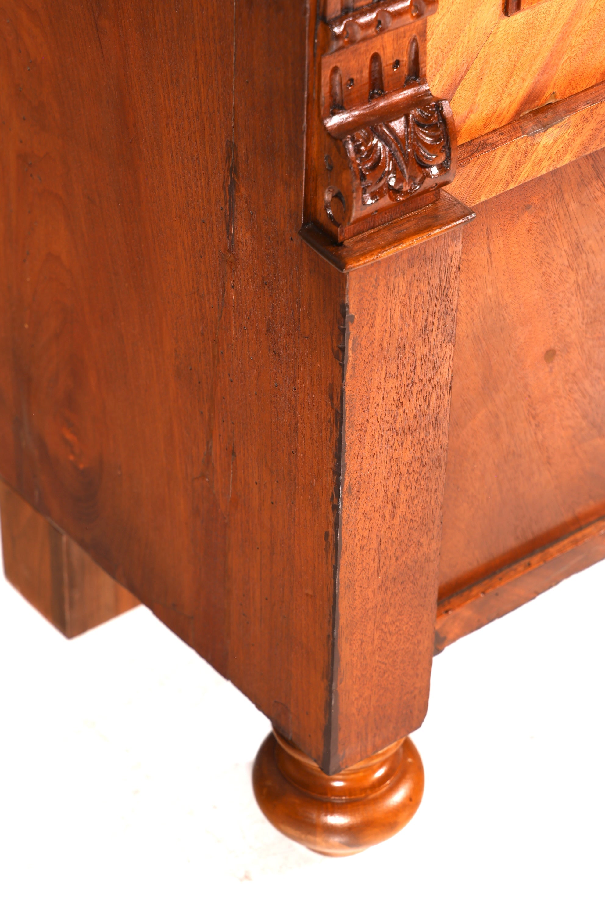 F860 Finish cm Edler Gründerzeit Vitrine um 1880 Schrank Antik Jugendstil Nussbaum Bücherregal