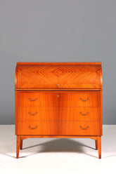 Wunderschöner Mid Century Rollladen Sekretär echt Holz Büro Schrank Vintage Schreibkommode