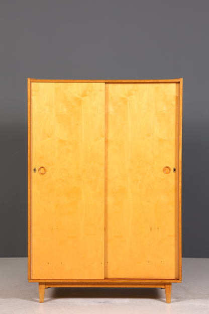 Traumhafter Mid Century Kleiderschrank Vintage Schiebetür Schrank Retro Wäscheschrank