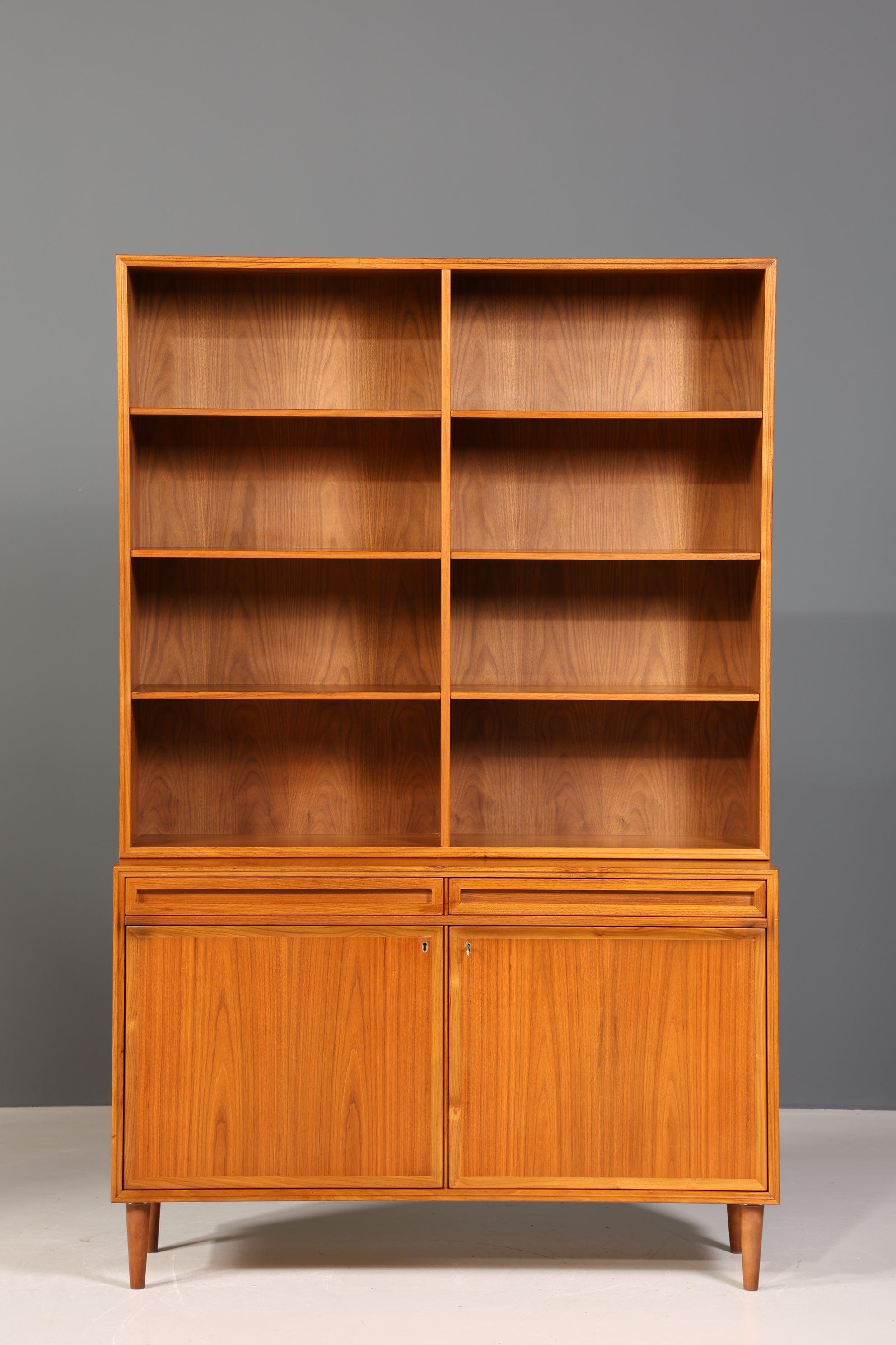 Schlichtes Mid Century Bücherregal Danish Design Schrank Retro Kommode &quot;Made in Denmark&quot; Regal 60er Jahre
