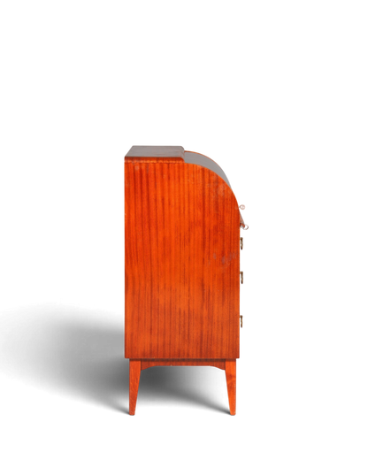 Traumhafter Mid Century Rollladen Sekretär echt Holz Büro Schrank Vintage Schreibkommode