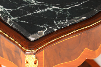 Edler Louis XV Beistelltisch Barock Stil Ablagetisch Marmor Kommode Telefontisch