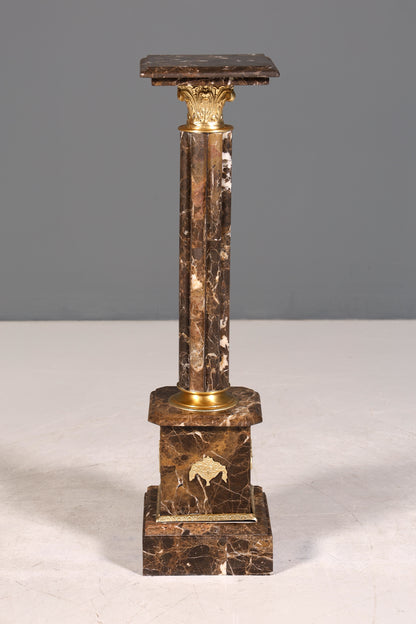 Noble Baroque style column Louis XV marble flower column natural stone base shelf 2 of 2