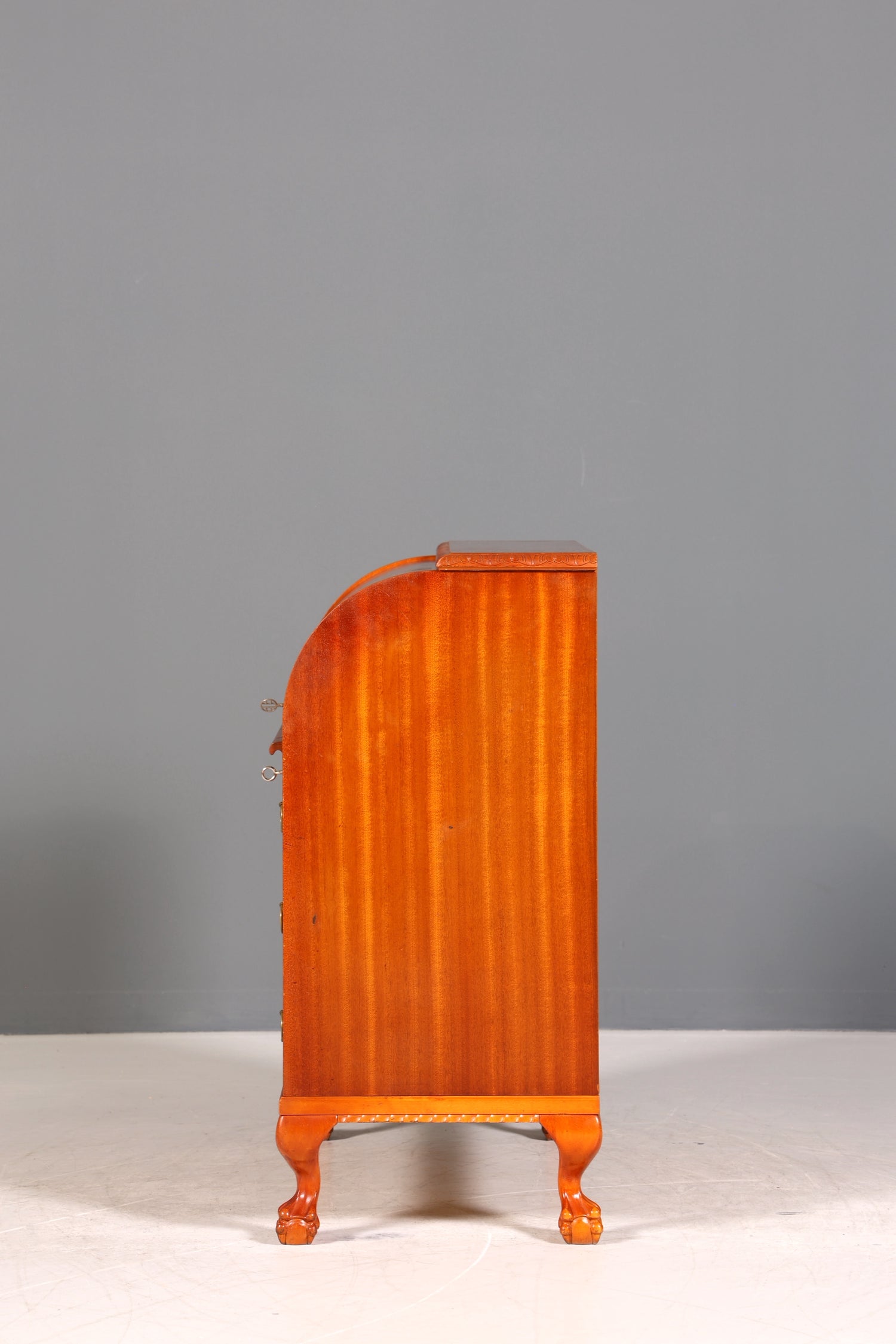 Wunderschöner Rollladen Sekretär um 1930 Büro Kommode echt Holz Barock Stil Schreibtisch Bürokommode