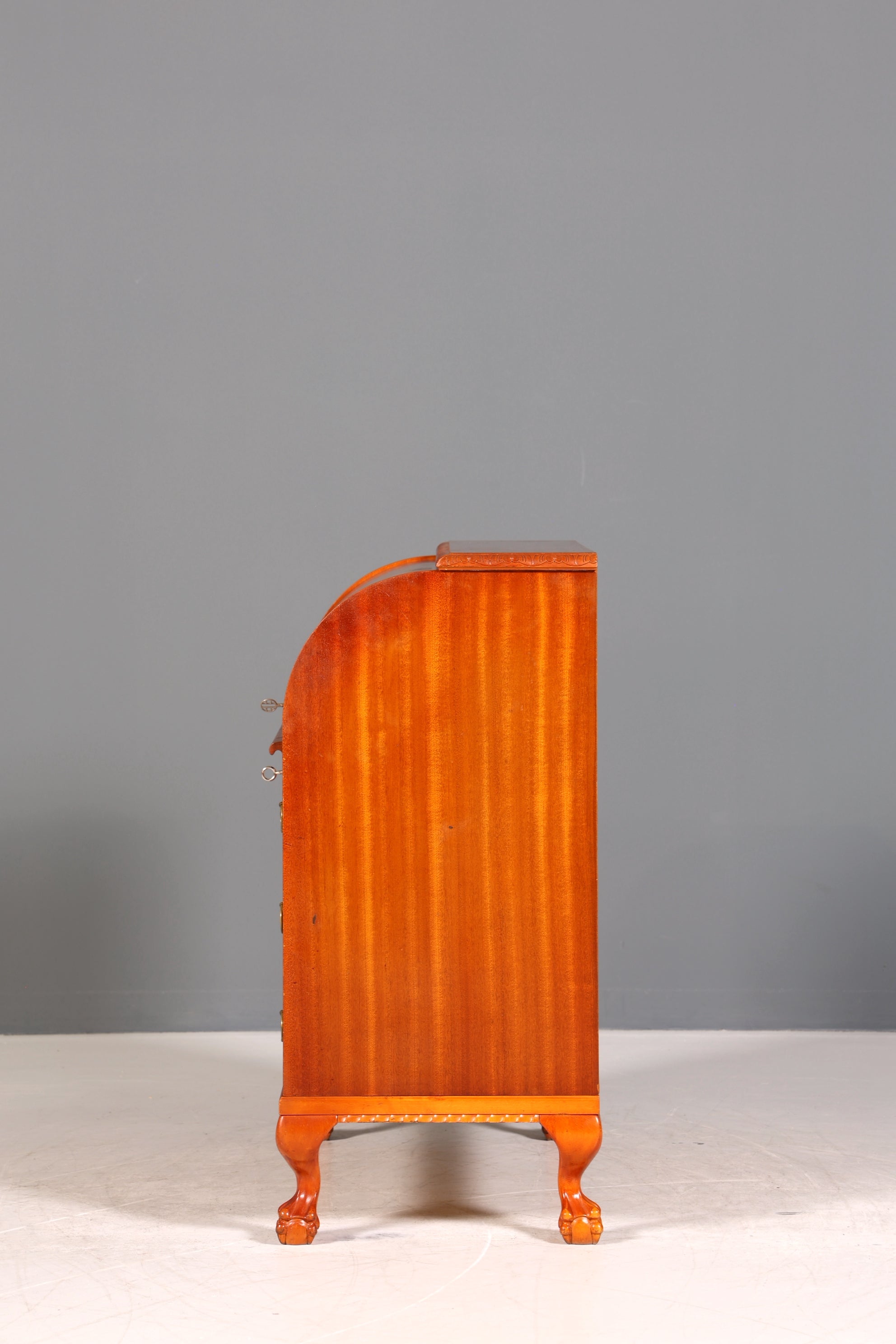 Wunderschöner Rollladen Sekretär um 1930 Büro Kommode echt Holz Barock Stil Schreibtisch Bürokommode