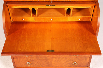 Wunderschöner Rollladen Sekretär um 1930 Büro Kommode echt Holz Barock Stil Schreibtisch Bürokommode