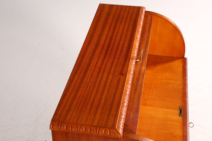 Wunderschöner Rollladen Sekretär um 1930 Büro Kommode echt Holz Barock Stil Schreibtisch Bürokommode