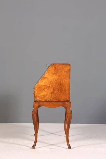 Filigraner Sekretär Chippendale Stil Antik um 1940 Büro Kommode Schreibkommode