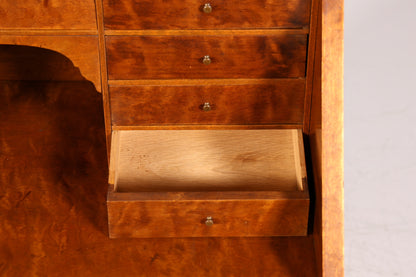 Filigraner Sekretär Chippendale Stil Antik um 1940 Büro Kommode Schreibkommode