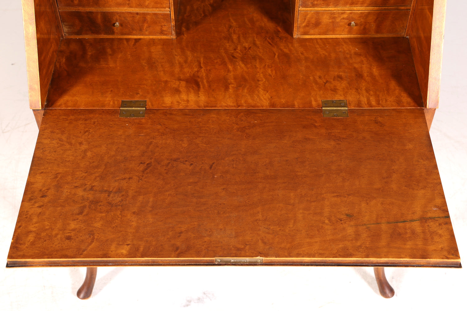 Filigraner Sekretär Chippendale Stil Antik um 1940 Büro Kommode Schreibkommode