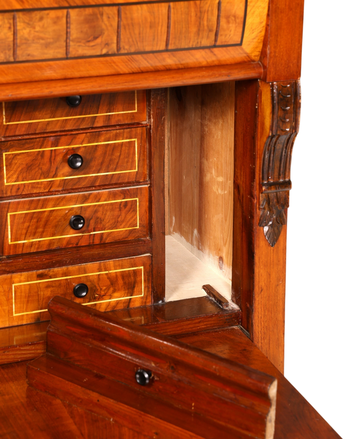 G517 Finish cm Wunderschöner Gründerzeit Sekretär Kommode Jugendstil Schubladenkommode Antik Vertiko (Kopie)