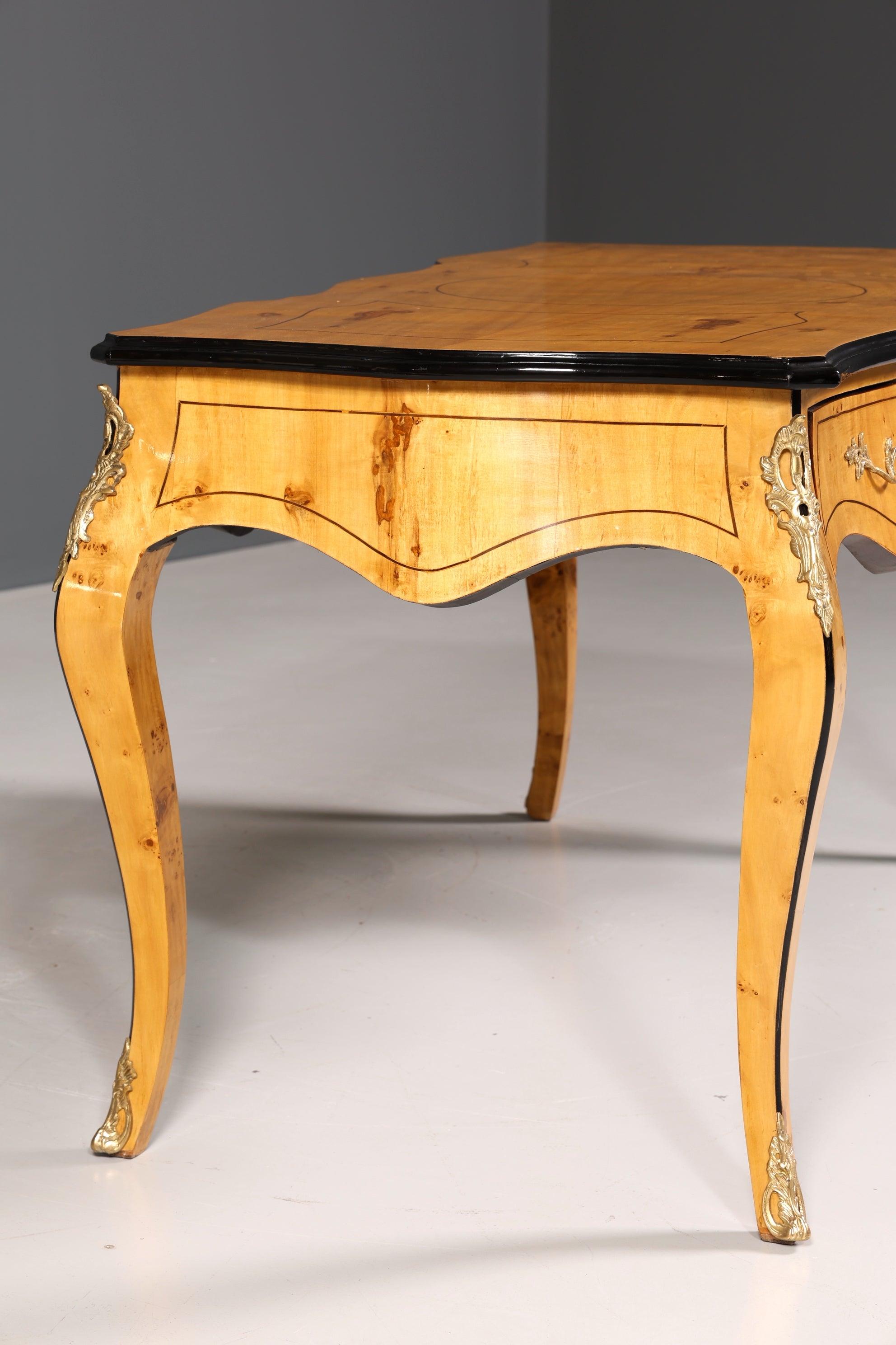Eleganter Schreibtisch im Biedermeier Stil Bürotisch Birke Office Desk - Hauptstadt Möblerei