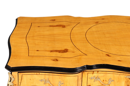 Eleganter Schreibtisch im Biedermeier Stil Bürotisch Birke Office Desk