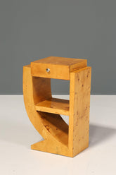 2x Wunderschöne Art Deco Stil Beistelltische Birke Ablagetisch Set Nachttische Kommode