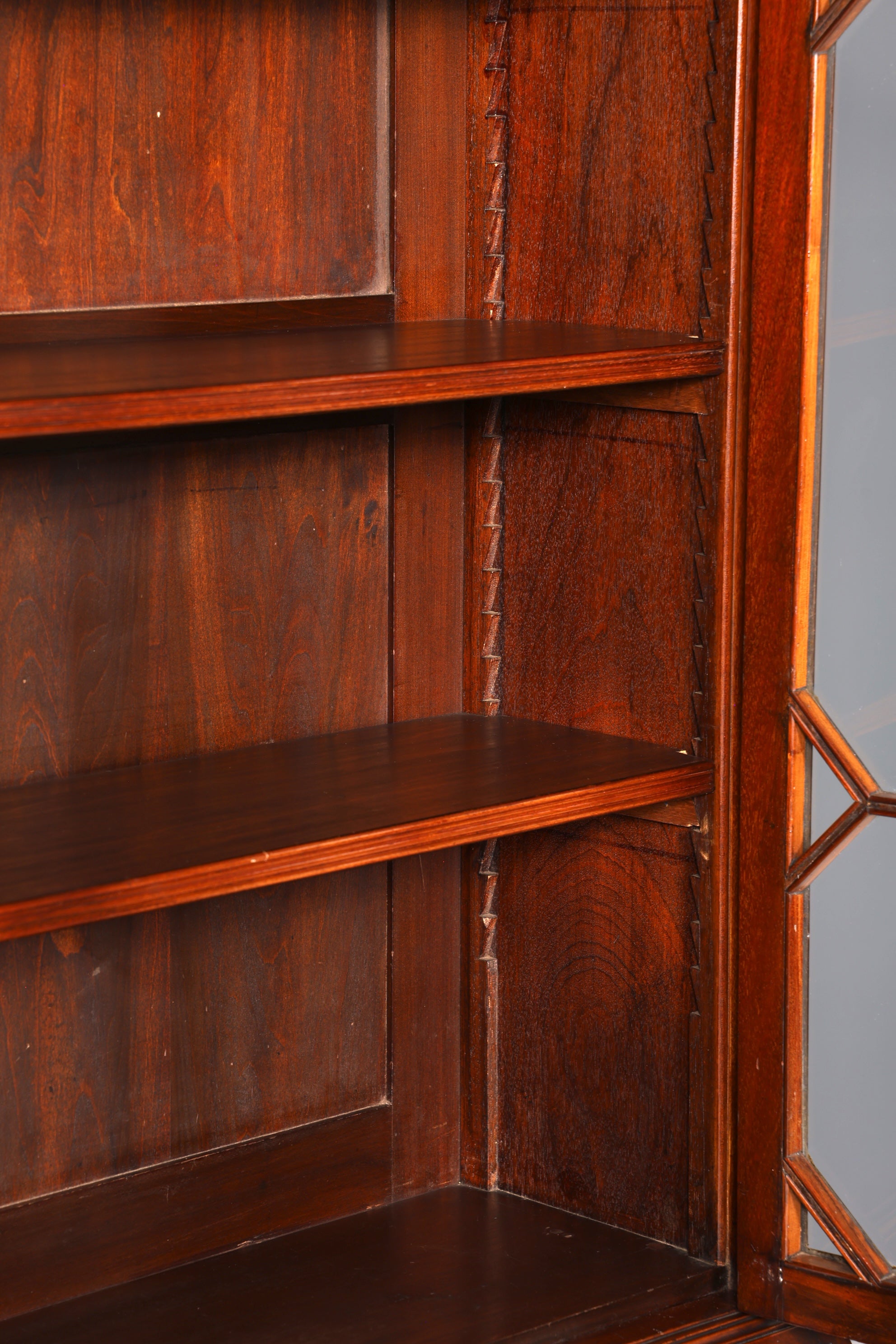 F877 Finish cm Wunderschöner Englischer Sekretär Büro Aufsatzsekretär Antik 60S Vitrinen Schrank UK