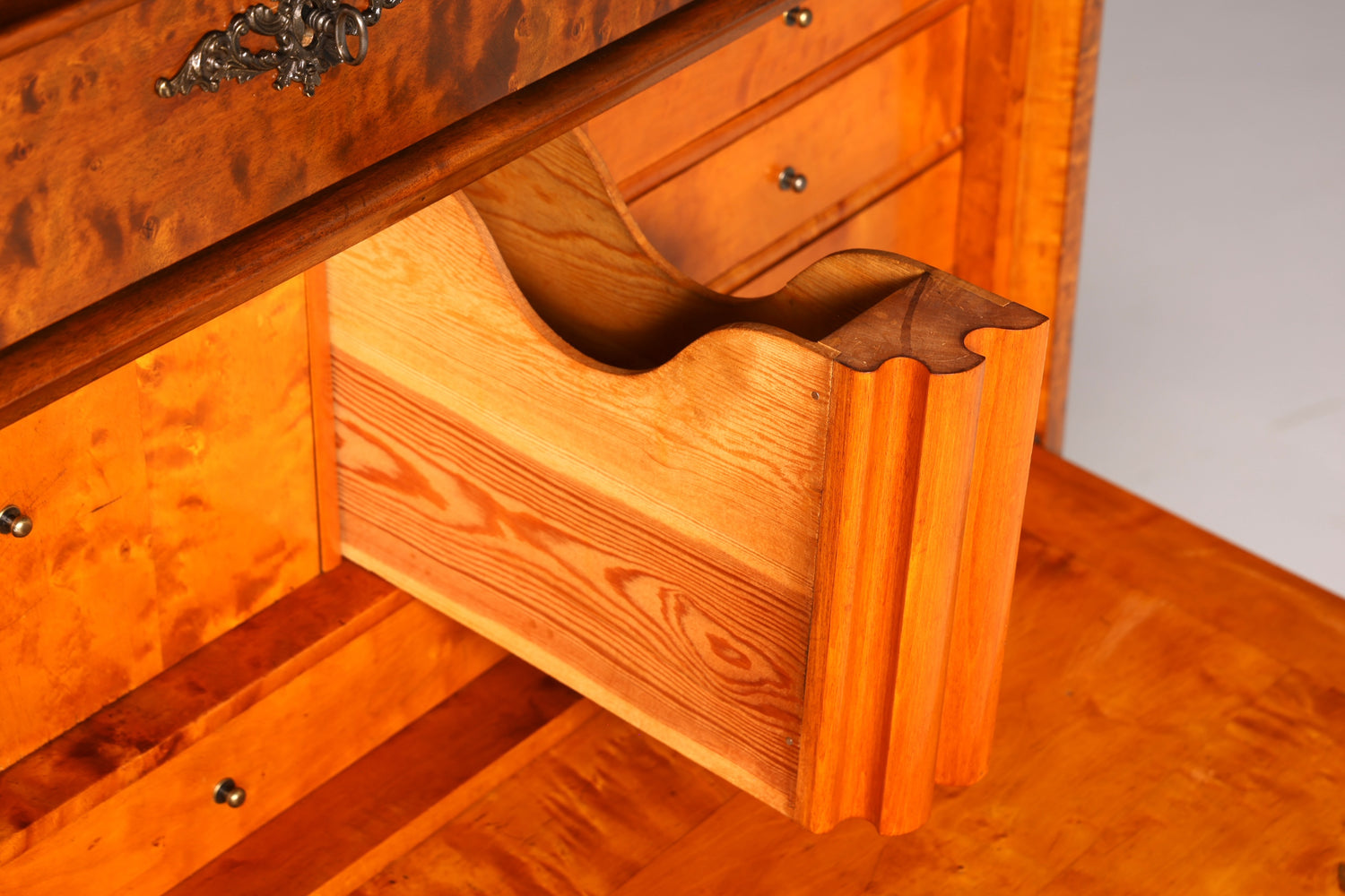 F878 Finish cm Wunderschöner Gründerzeit Sekretär Kommode Jugendstil Schubladenkommode Antik Vertiko