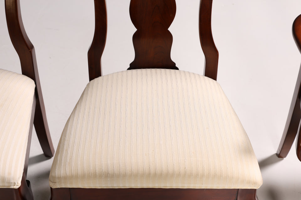 8x Original Drexel Heritage Stühle Amerikanisch USA Stuhlset in beige