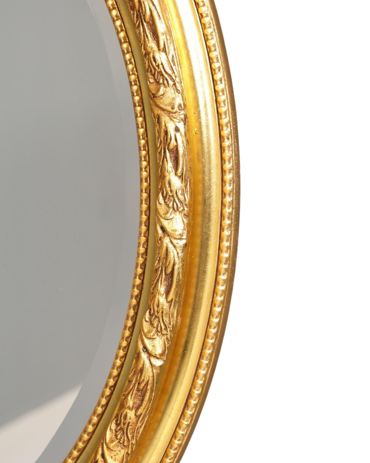 Barock Ovaler Wandspiegel Gold Ornament