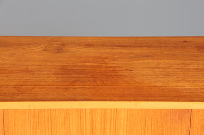 Stilvolles Mid Century Highboard echt Holz Schrank Retro Sideboard Regal Kommode