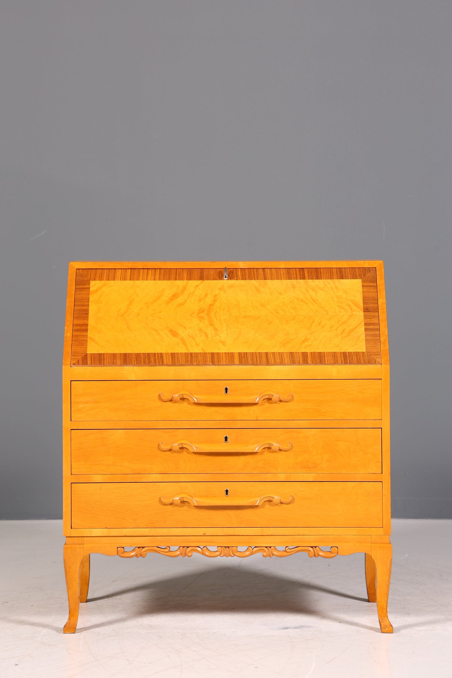 Traumhafter Sekretär um 1930 Büro Kommode Echt Holz Schreibtisch Schreibkommode Antik Stil
