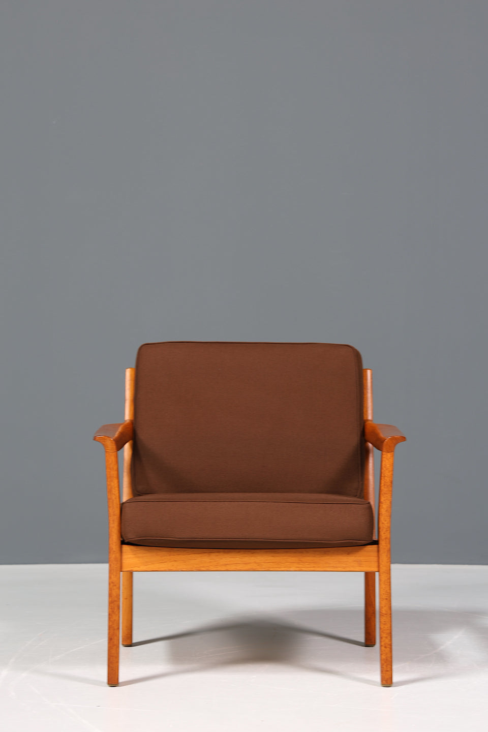 Wunderschöner Mid Century Sessel "Made in Denmark" Teak Holz Armlehnsessel 60s