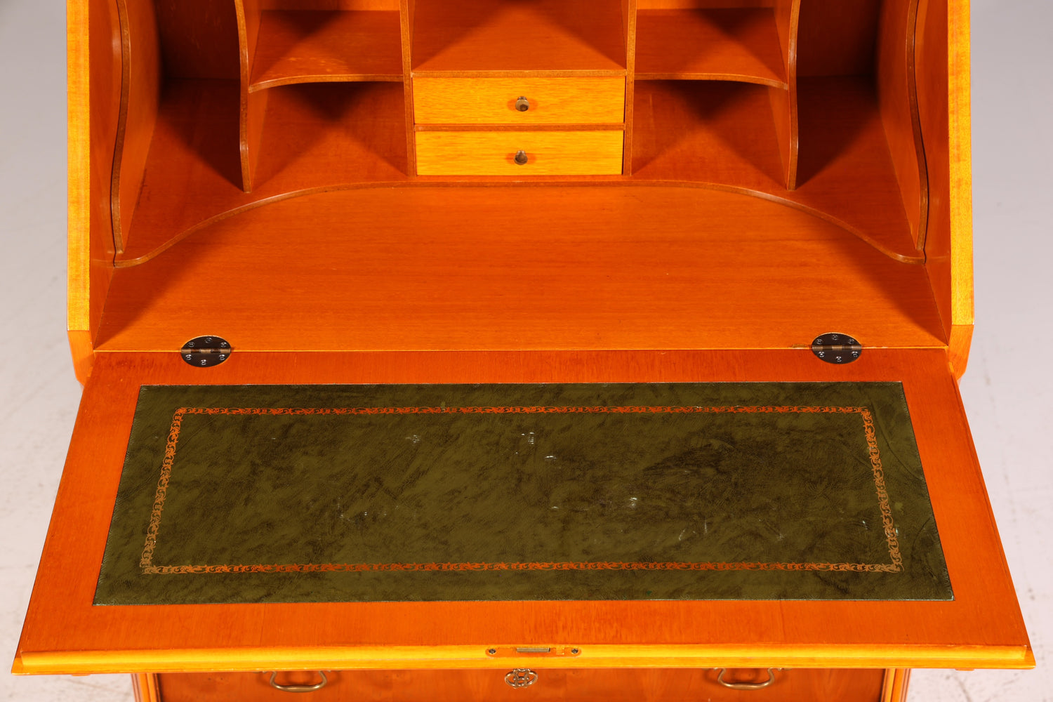 Wunderschöner Englischer Sekretär Büro Aufsatzsekretär Eibe Antik Stil Vitrinen Schrank UK