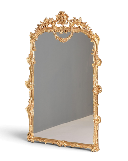 Traumhafter Prunk Barock Stil Wandspiegel Ornamenten Gold Spiegel Flurspiegel Spiegel