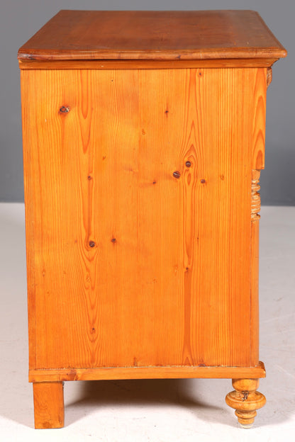 Traumhafte Gründerzeit Kommode Weichholz Antik um 1880 Landhaus Stil Schubladen Kommode