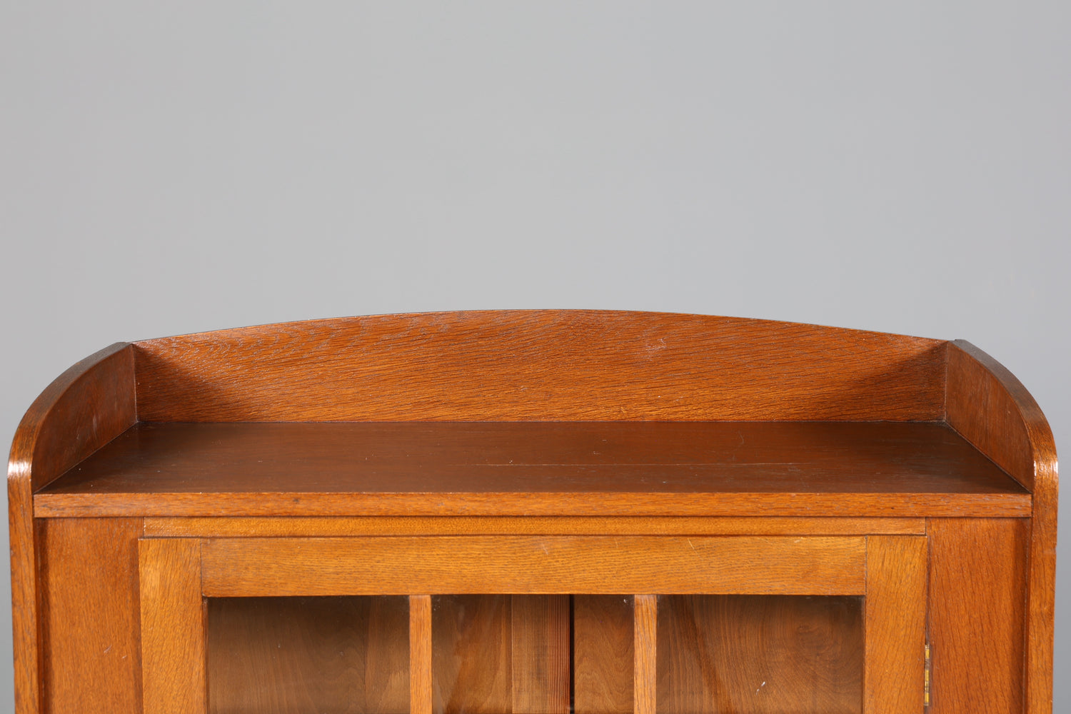 Wunderschöne Jugendstil Vitrine Antike Holz Bücherschrank Eiche Antik Schrank Geschirrschrank