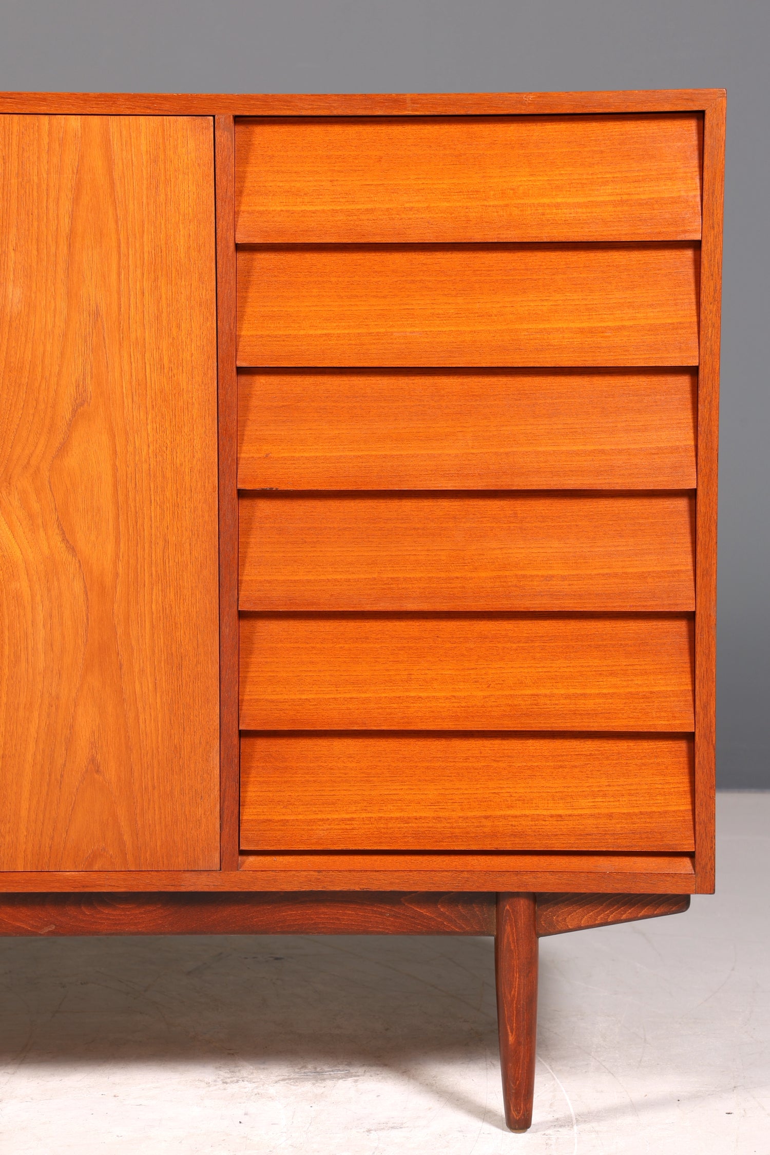 Wunderschönes Mid Century Highboard Teak Holz Schrank Büro Kommode 60er Jahre
