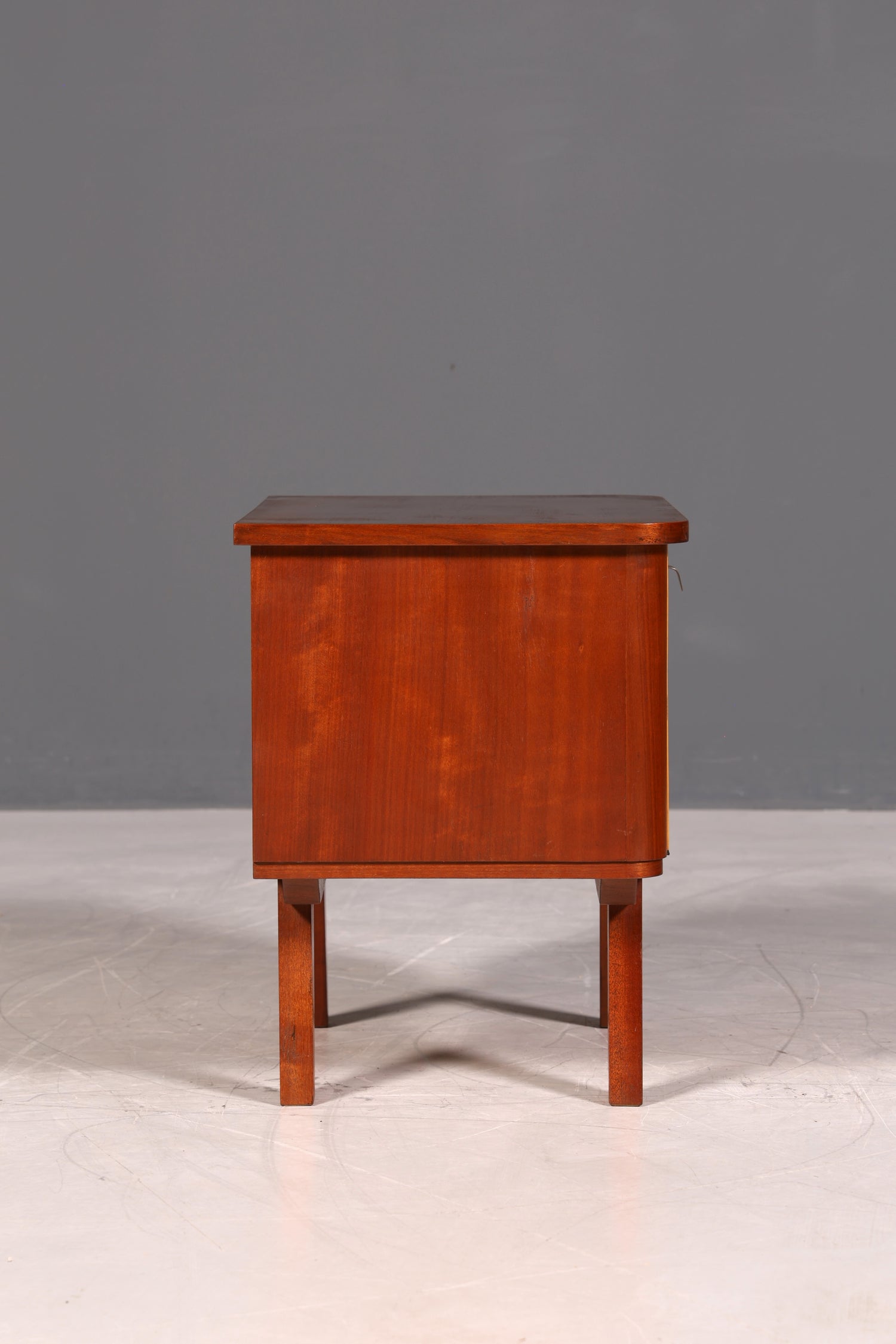 Schlichte Mid Century Kommode Vintage Klappschränkchen Danish Design Nachttisch