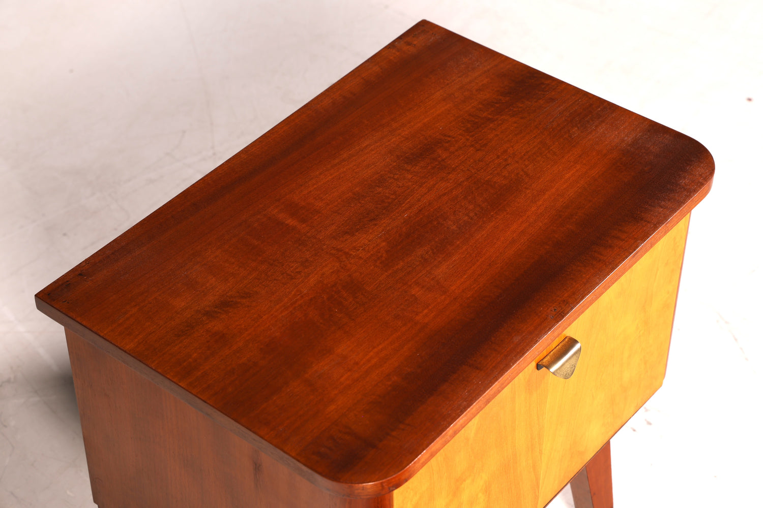 Schlichte Mid Century Kommode Vintage Klappschränkchen Danish Design Nachttisch