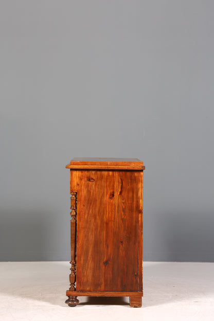 Wunderschöne Gründerzeit Kommode Louis Philippe Nussbaum Schubladen Kommode Sideboard um 1880