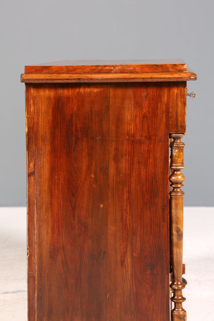 Wunderschöne Gründerzeit Kommode Louis Philippe Nussbaum Schubladen Kommode Sideboard um 1880