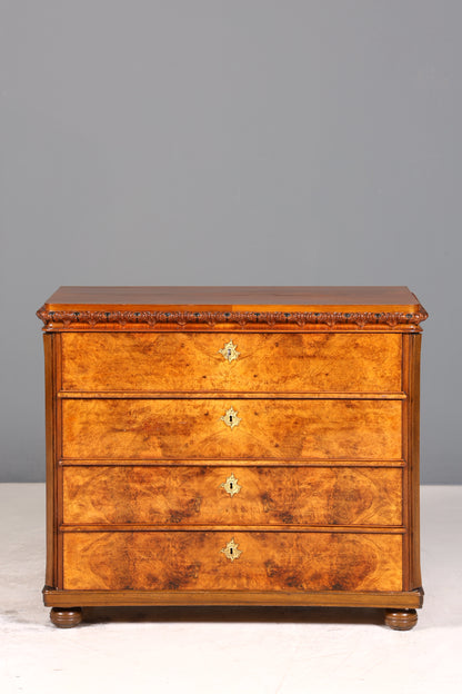 Stilvolle Louis Philippe Kommode Nussbaum Biedermeier Schubladenkommode um 1890