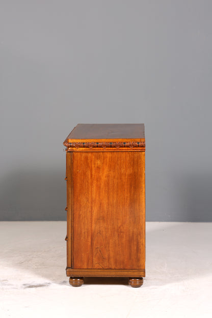 Stilvolle Louis Philippe Kommode Nussbaum Biedermeier Schubladenkommode um 1890