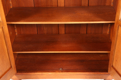 Traumhafte Jugendstil Vitrine Antike Holz Bücherschrank Eiche Antik Schrank Geschirrschrank
