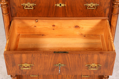E894 Finish Wunderschöne Gründerzeit Kommode Jugendstil Vertiko Schubladenkommode Antik Wäschekommode