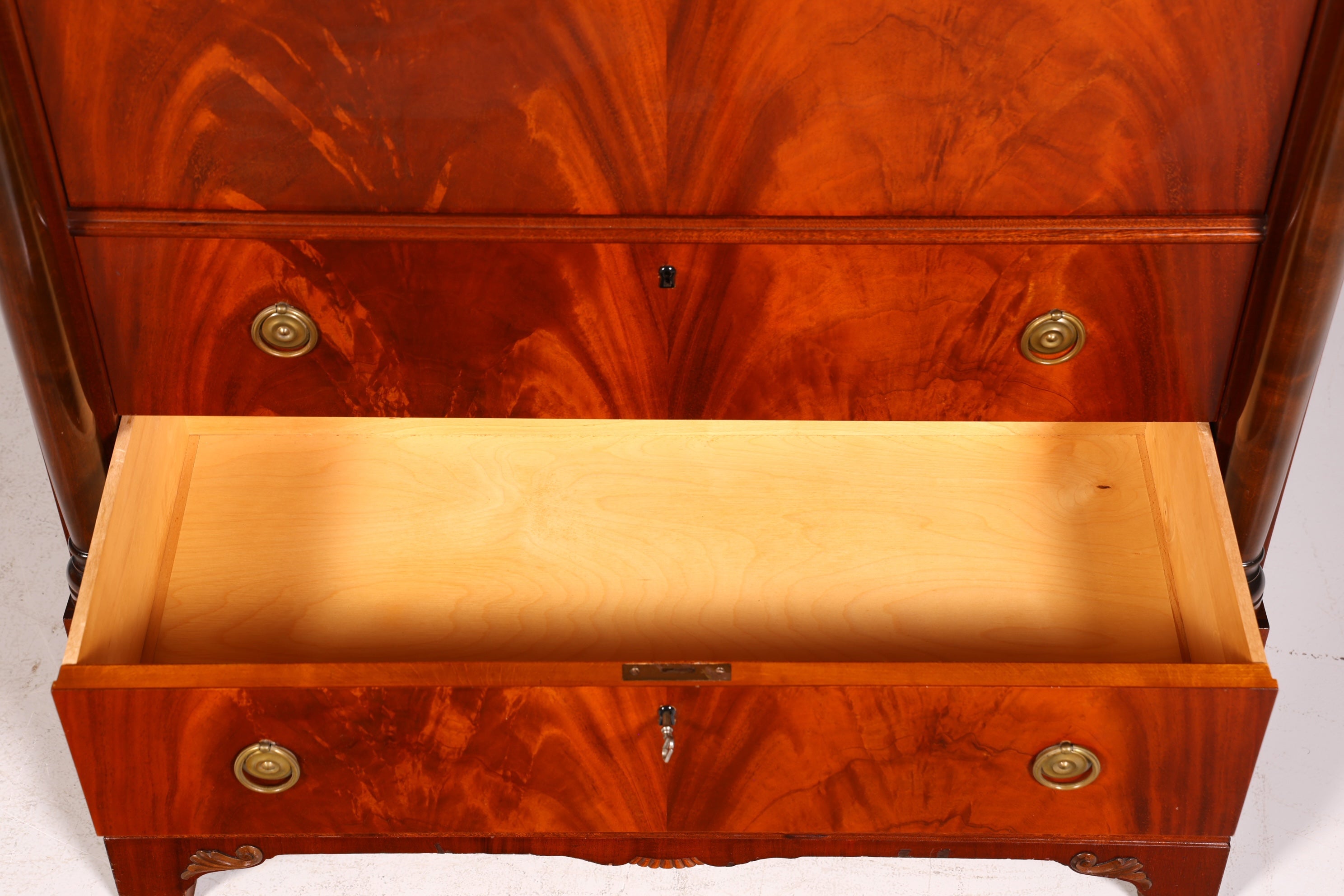 Traumhafter Original Biedermeier Sekretär um 1860 Englisch Kommode Antik Bürokommode