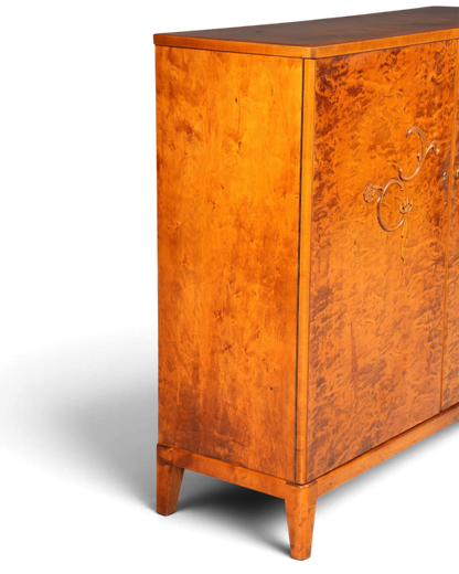 E897 Finish Stilvoller Original Art Deco Schrank Vertiko Kleiderschrank um 1940